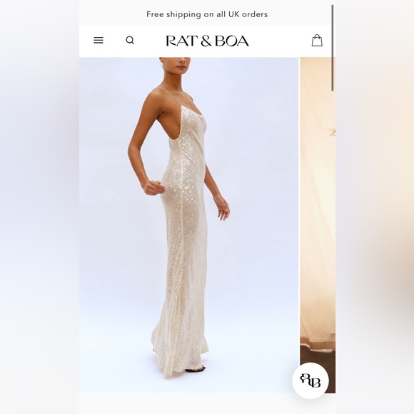 Rat & Boa OLYMPIA SEQUIN DRESS - Picture 4 of 6